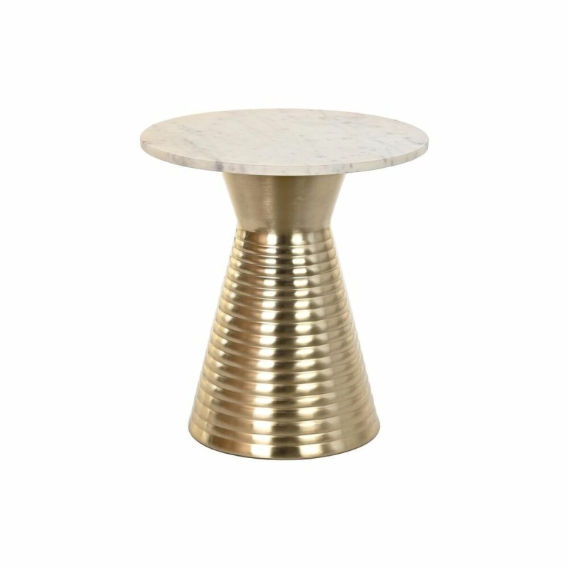 Table d'appoint DKD Home Decor Doré Métal Blanc Marbre (47 x 47 x 50 cm) - Acheter à 119,57 € seulement chez Collector's Boutiqu