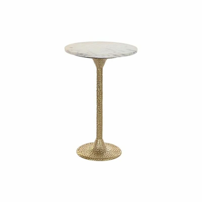 Table d'appoint DKD Home Decor Doré Aluminium Blanc Marbre (40 x 40 x 61 cm) - Acheter à 131,39 € seulement chez Collector's Bou