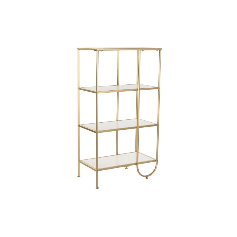 Étagère DKD Home Decor Doré Métal Blanc 4 Etagères Bois MDF (60 x 35 x 111 cm) - Acheter à 109,02 € seulement chez Collector's B