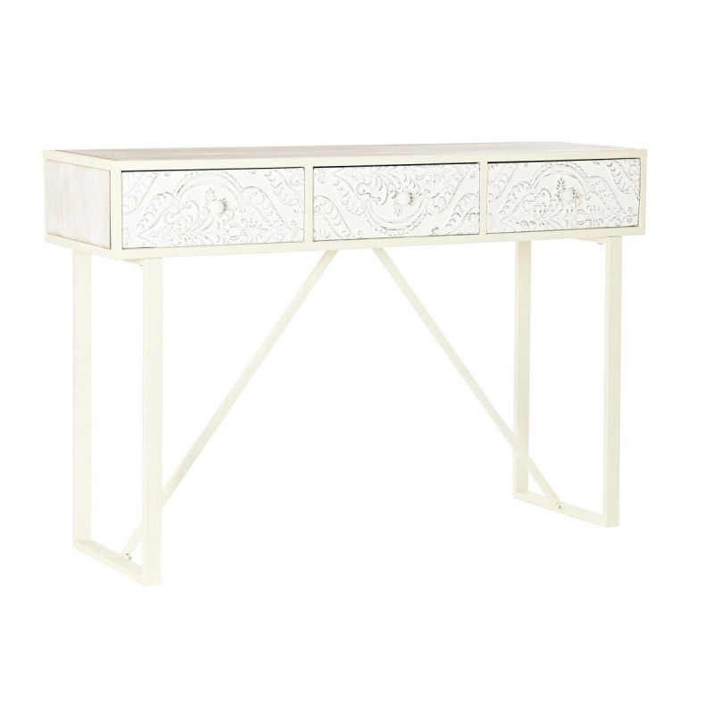 Console DKD Home Decor Sapin MDF Blanc Arabe (120 x 35 x 80 cm) - Acheter à 200,48 € seulement chez Collector's Boutique