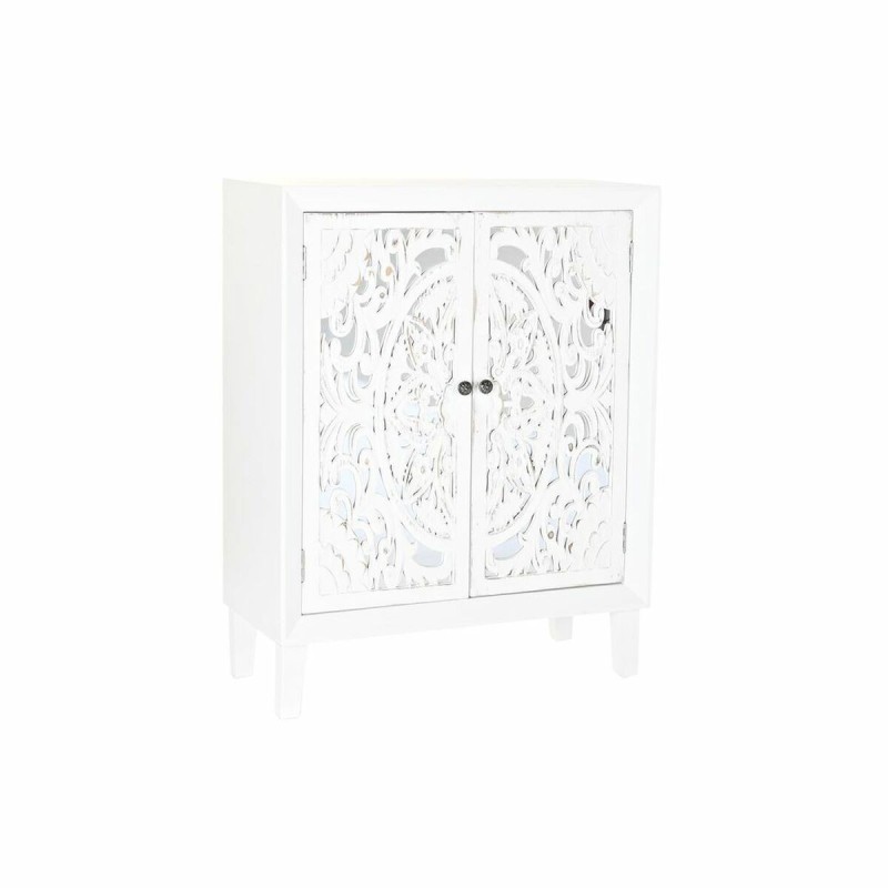 Buffet DKD Home Decor Blanc Miroir Sapin MDF (80 x 35 x 102 cm) - Acheter à 283,18 € seulement chez Collector's Boutique