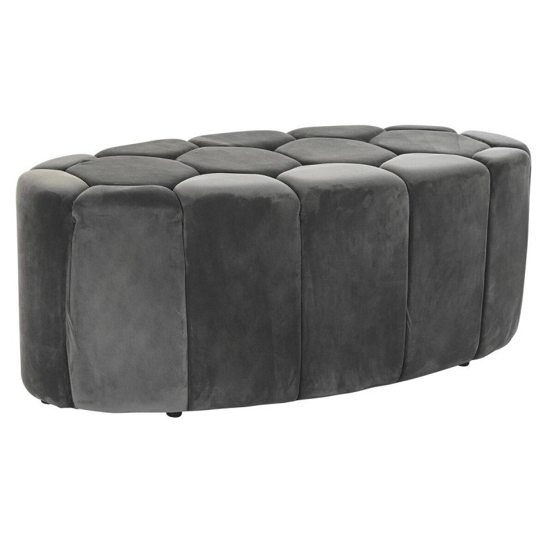 Coffre de Rangement DKD Home Decor Gris Polyester (125 x 53 x 46,5 cm) - Acheter à 248,28 € seulement chez Collector's Boutique