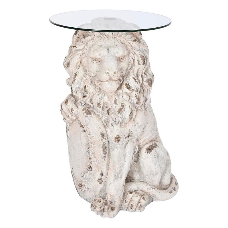 Table d'appoint DKD Home Decor Lion Gris Magnésium (52 x 44 x 72 cm) - Acheter à 169,45 € seulement chez Collector's Boutique