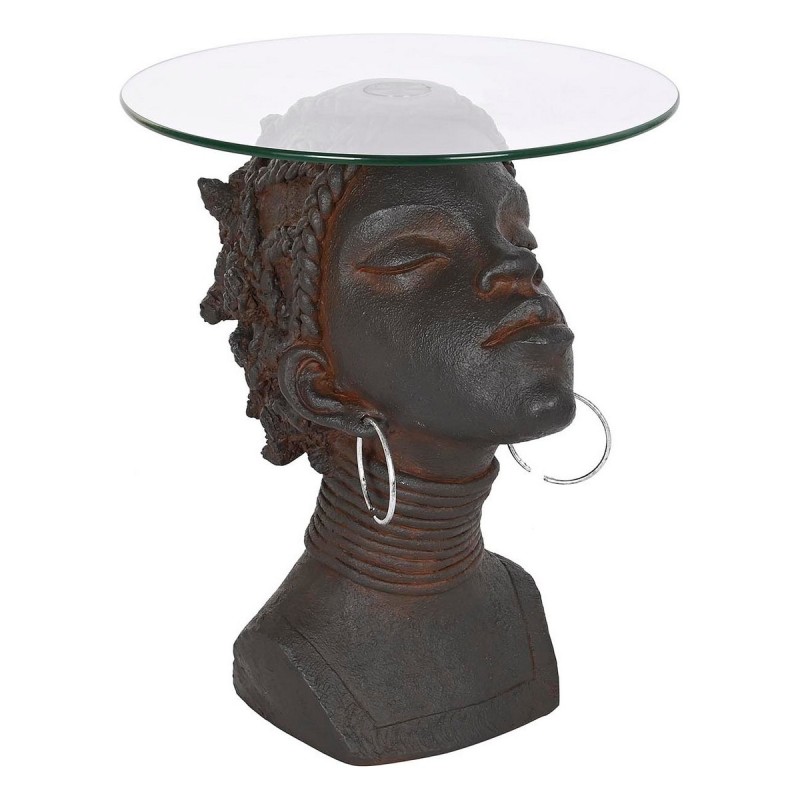 Table d'appoint DKD Home Decor Verre Noir Magnésium (42 x 24 x 48 cm) - Acheter à 103,73 € seulement chez Collector's Boutique