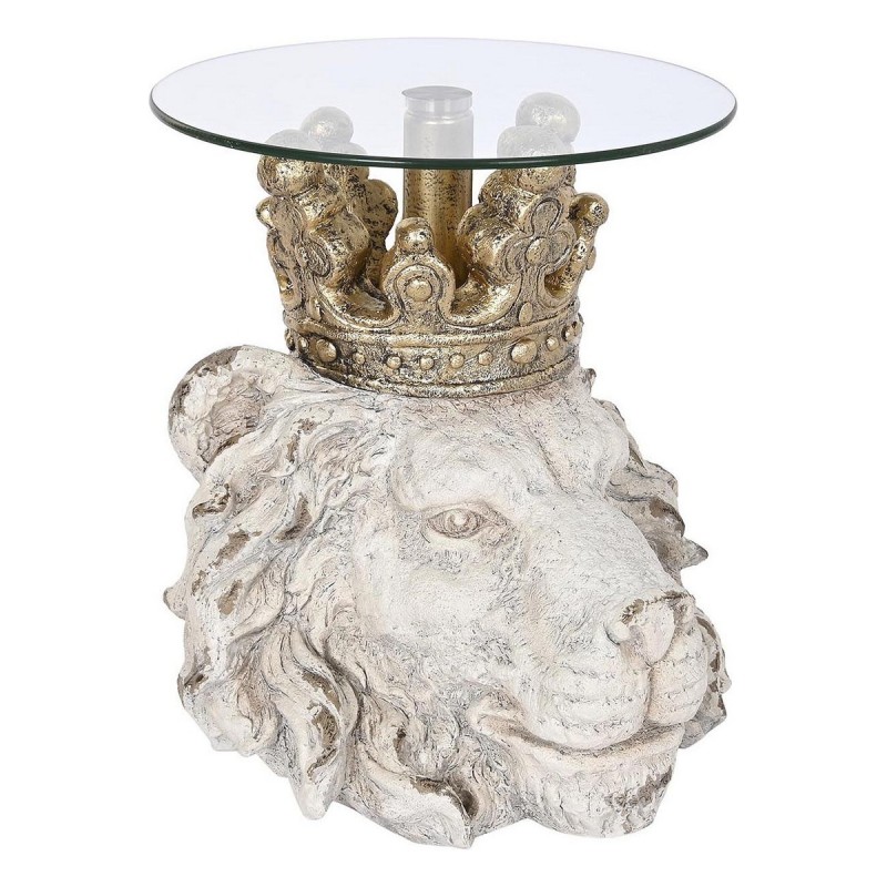 Table d'appoint DKD Home Decor Lion Fibre de Verre (45 x 44 x 47,5 cm) - Acheter à 114,48 € seulement chez Collector's Boutique