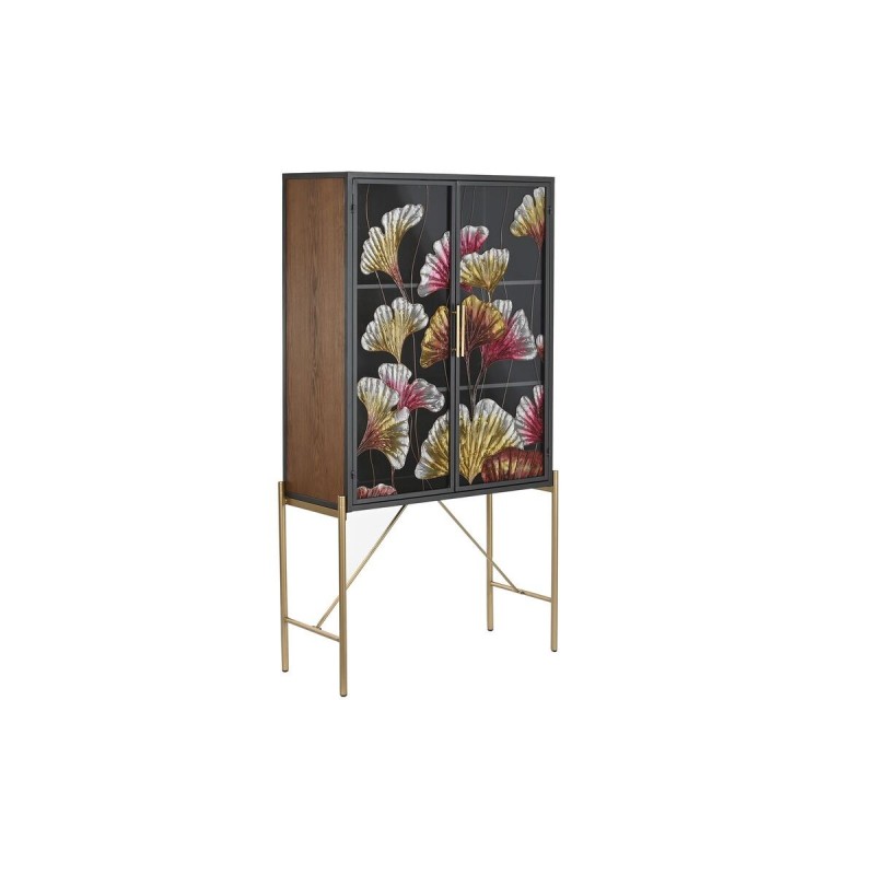 Buffet DKD Home Decor Verre Noir Rose Doré Métal Jaune (85 x 35 x 155 cm) - Acheter à 348,18 € seulement chez Collector's Boutiq