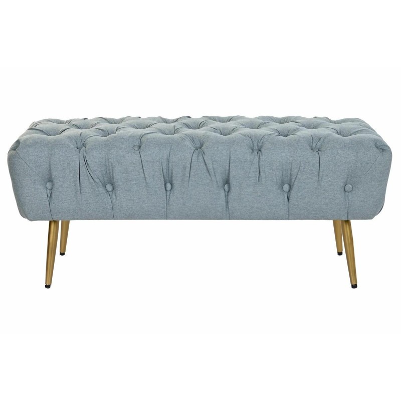 Banquette DKD Home Decor Gris Métal Polyester (103 x 46 x 42 cm) - Acheter à 120,62 € seulement chez Collector's Boutique