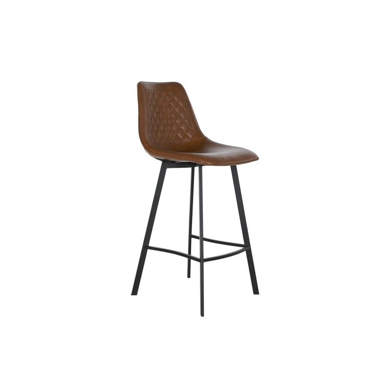 Tabouret DKD Home Decor Noir Métal Camel Polyuréthane (56 x 49 x 110 cm) - Acheter à 98,80 € seulement chez Collector's Boutique