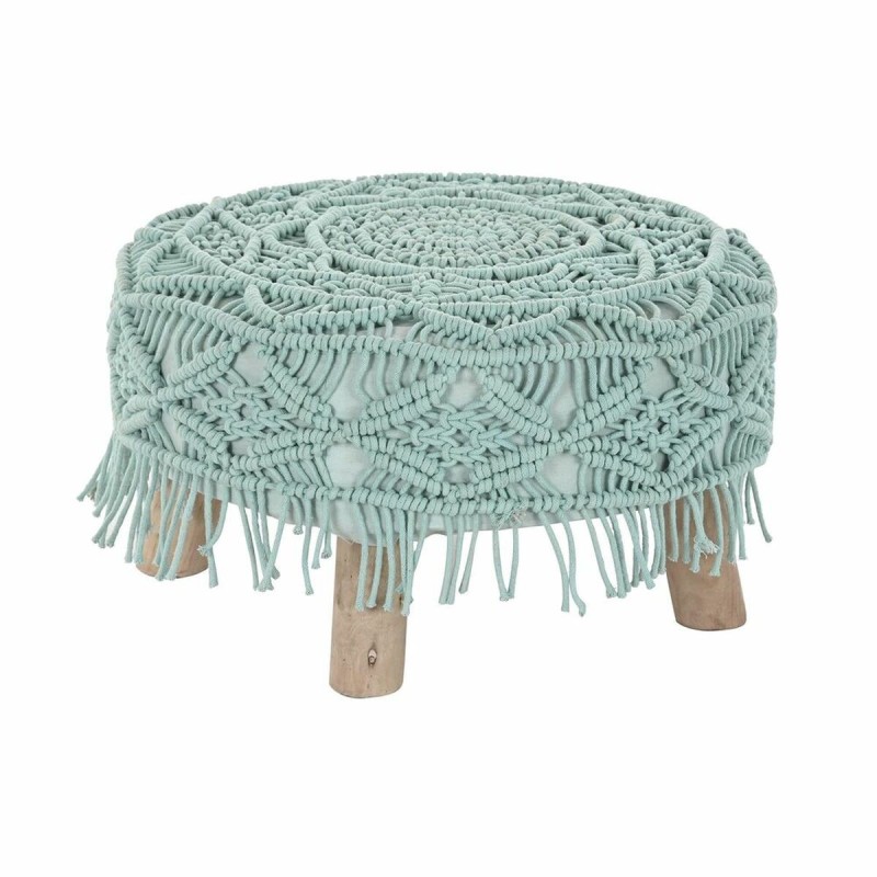 Meuble d'Appoint DKD Home Decor Naturel Bois Marron Coton Menthe (53 x 53 x 31 cm) (50 x 50 x 30 cm) - Acheter à 47,09 € seuleme