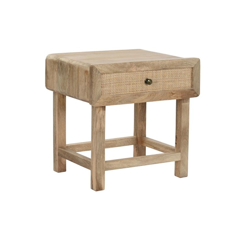 Table de Nuit DKD Home Decor Rotin Bois de manguier (50 x 40 x 50 cm) - Acheter à 140,33 € seulement chez Collector's Boutique