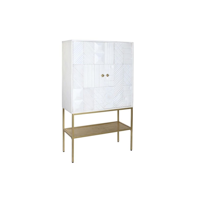 Buffet DKD Home Decor Doré Métal Blanc Bois de manguier (91 x 44 x 152 cm) - Acheter à 719,88 € seulement chez Collector's Bouti