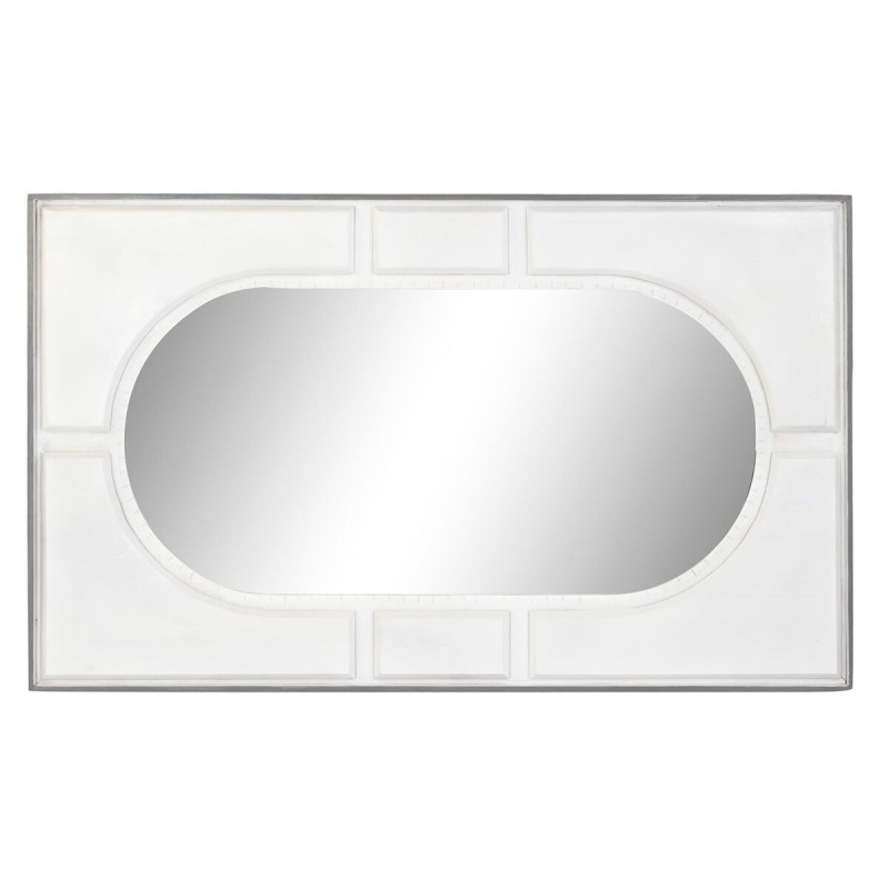 Miroir mural DKD Home Decor Blanc Bois de manguier Losanges Moderne (154 x 4 x 94 cm) - Acheter à 310,46 € seulement chez Collec