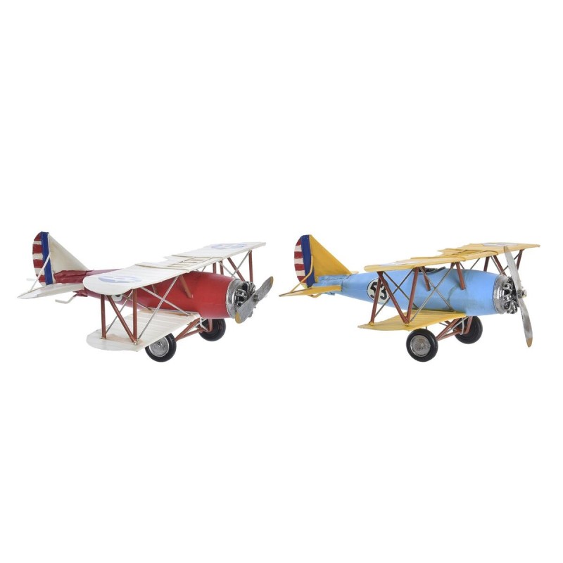 Figurine Décorative DKD Home Decor Avion (32 x 25,5 x 10,5 cm) (2 Unités) - Acheter à 39,68 € seulement chez Collector's Boutiqu