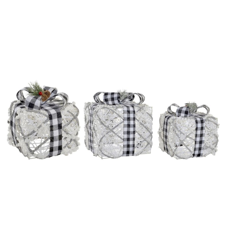 Décorations de Noël DKD Home Decor Rotin (3 Pièces) (25 x 25 x 25	 cm) - Acheter à 47,56 € seulement chez Collector's Boutique