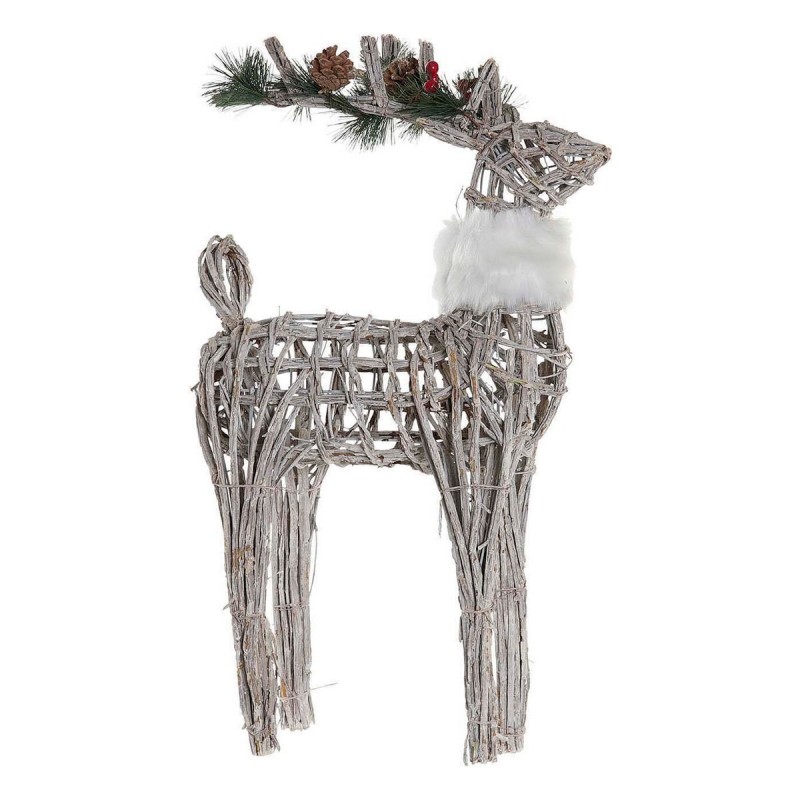 Décorations de Noël DKD Home Decor Renne osier (33 x 14 x 60 cm) - Acheter à 37,39 € seulement chez Collector's Boutique