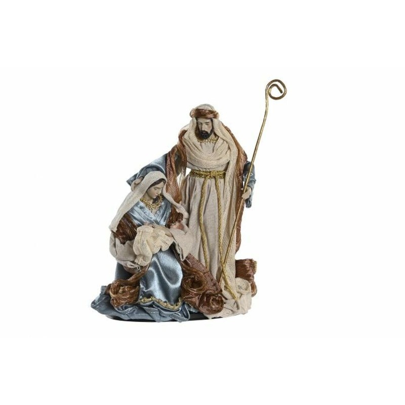 Crèche de Noël DKD Home Decor Bleu Doré Polyester (48 x 28 x 90 cm) - Acheter à 169,92 € seulement chez Collector's Boutique