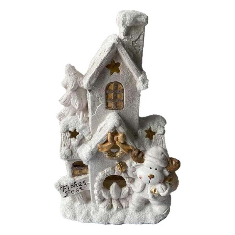 Décorations de Noël DKD Home Decor Maison Blanc Enneigé (32 x 21 x 52 cm) - Acheter à 39,70 € seulement chez Collector's Boutiqu