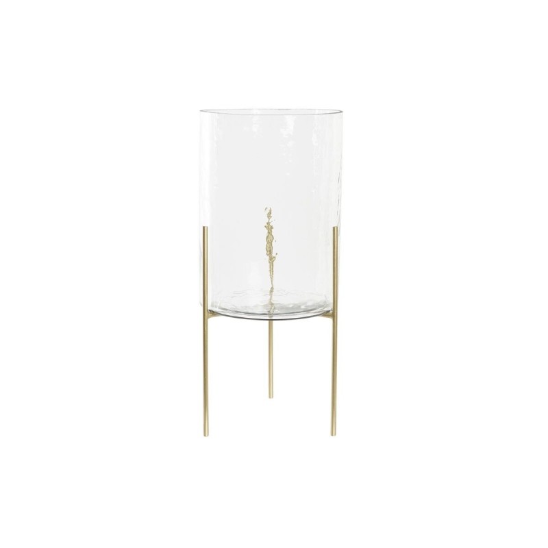 Bougeoir DKD Home Decor Verre Métal (20 x 20 x 46 cm) - Acheter à 46,75 € seulement chez Collector's Boutique