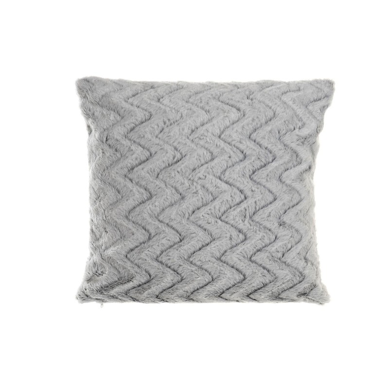 Coussin DKD Home Decor Polyester Zigzag Aluminium Bicolore (45 x 10 x 45 cm) - Acheter à 9,92 € seulement chez Collector's Bouti