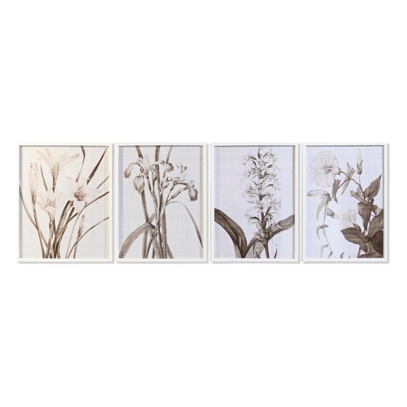 Cadre DKD Home Decor Verre Bouleau Fleurs (55 x 70 x 2,5 cm) (4 Unités) - Acheter à 188,87 € seulement chez Collector's Boutique