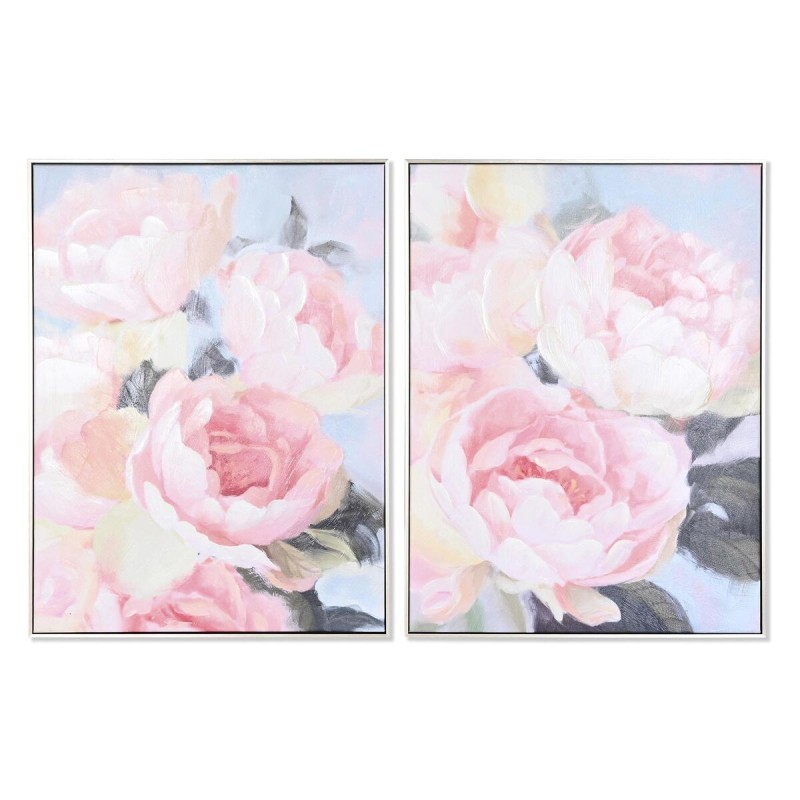 Cadre DKD Home Decor Fleurs (60 x 3 x 80 cm) (2 Unités) - Acheter à 72,82 € seulement chez Collector's Boutique