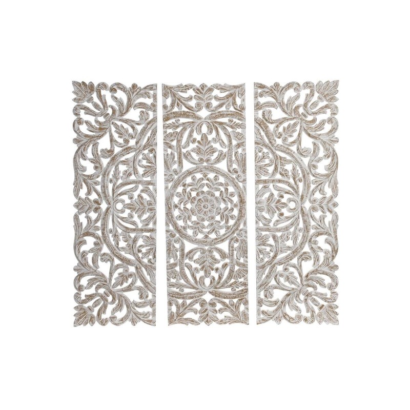 Décoration murale DKD Home Decor Blanc Bois MDF (30 x 2 x 90 cm) - Acheter à 63,00 € seulement chez Collector's Boutique