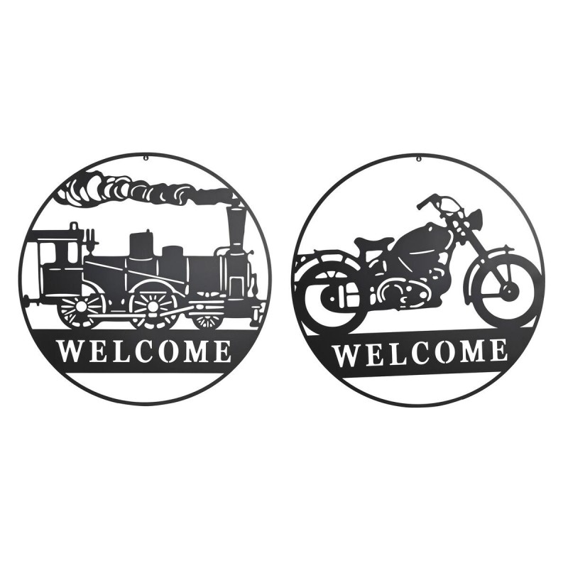 Décoration murale DKD Home Decor Métal Moto (99 x 1 x 99 cm) (2 Unités) - Acheter à 86,94 € seulement chez Collector's Boutique