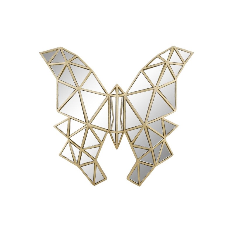 Figurine Décorative DKD Home Decor Verre Doré Résine Papillon (29,5 x 4 x 28,5 cm) - Acheter à 35,41 € seulement chez Collector'