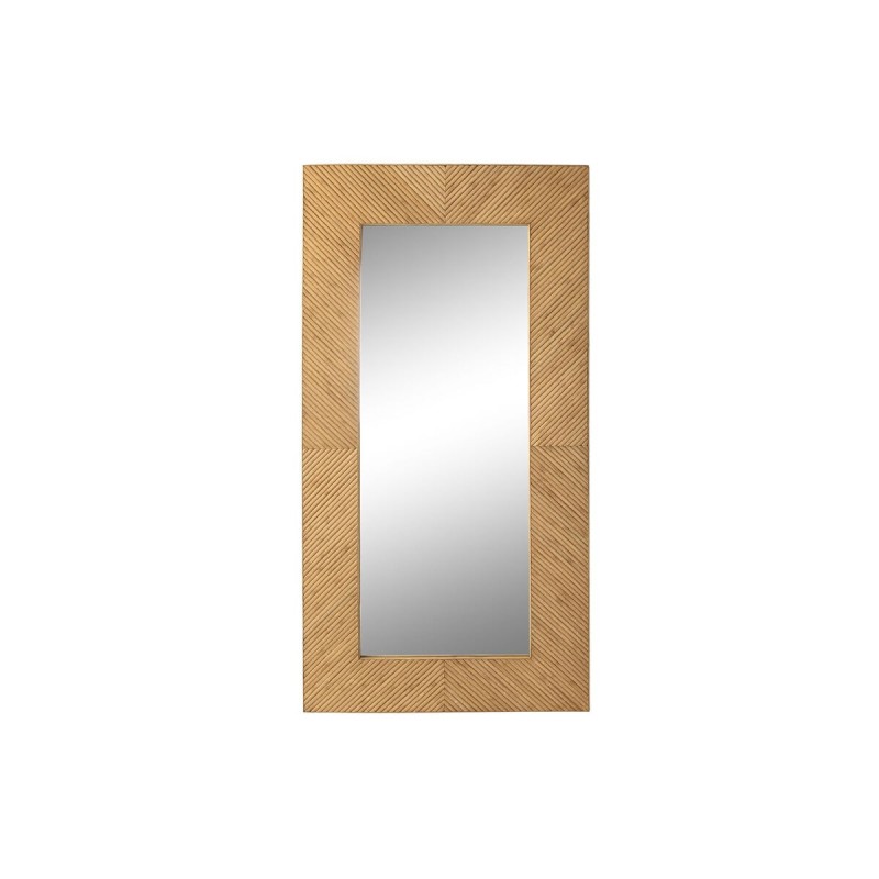 Miroir mural DKD Home Decor Verre Marron Marron Clair Bambou (60 x 2 x 130 cm) - Acheter à 96,46 € seulement chez Collector's Bo