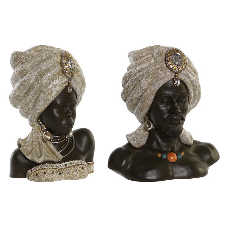 Figurine Décorative DKD Home Decor Résine Africaine (32 x 22,5 x 35 cm) (2 Unités) - Acheter à 105,76 € seulement chez Collector