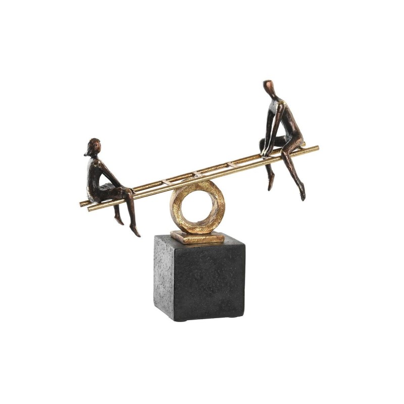 Figurine Décorative DKD Home Decor Noir Doré Métal Résine Personnes Moderne (27 x 9 x 27,5 cm) - Acheter à 50,72 € seulement che