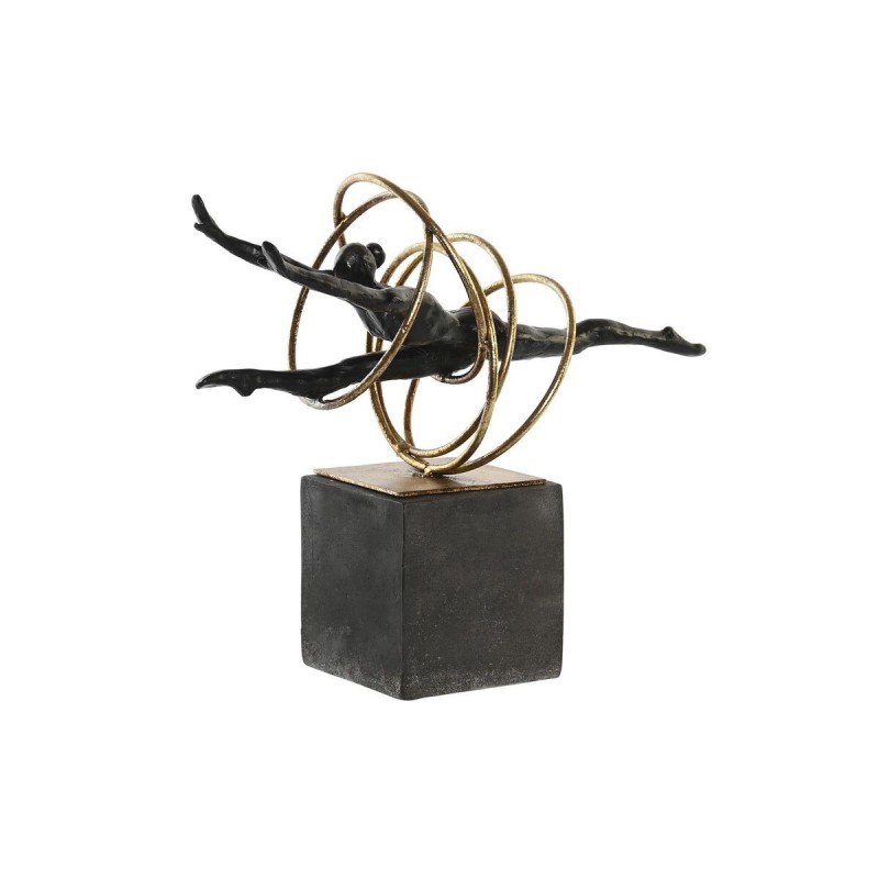 Figurine Décorative DKD Home Decor Noir Doré Métal Résine Moderne (36 x 14 x 29,5 cm) - Acheter à 66,24 € seulement chez Collect