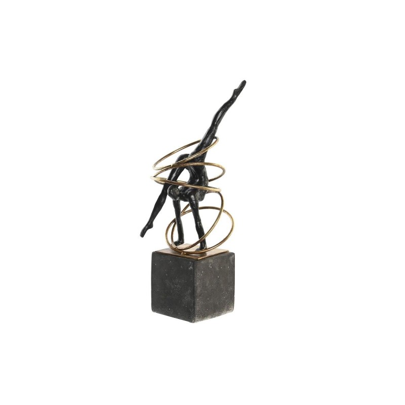 Figurine Décorative DKD Home Decor Noir Doré Métal Résine Moderne (17 x 14 x 42,5 cm) - Acheter à 60,31 € seulement chez Collect