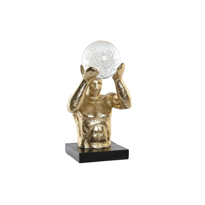 Figurine Décorative DKD Home Decor Noir Doré Résine Homme Moderne (17 x 16 x 31,5 cm) - Acheter à 63,25 € seulement chez Collect