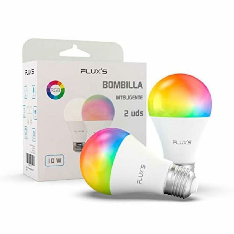 Ampoule à Puce Flux's LED Wi-fi E27 10W Multicouleur (2 pcs) - Acheter à 15,30 € seulement chez Collector's Boutique