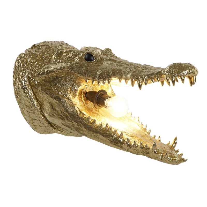 Applique DKD Home Decor Doré Résine 25 W Crocodile (27,5 x 41 x 22 cm) - Acheter à 65,05 € seulement chez Collector's Boutique