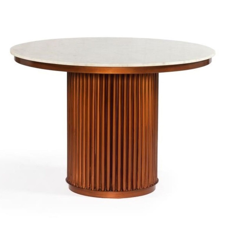 Table de Salle à Manger DKD Home Decor Métal Marbre (110 x 110 x 76 cm) - Acheter à 443,10 € seulement chez Collector's Boutique