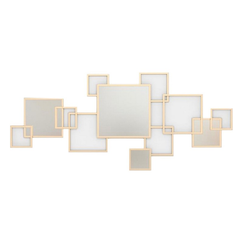 Miroir mural DKD Home Decor Doré Métal (120 x 2 x 53 cm) - Acheter à 89,16 € seulement chez Collector's Boutique