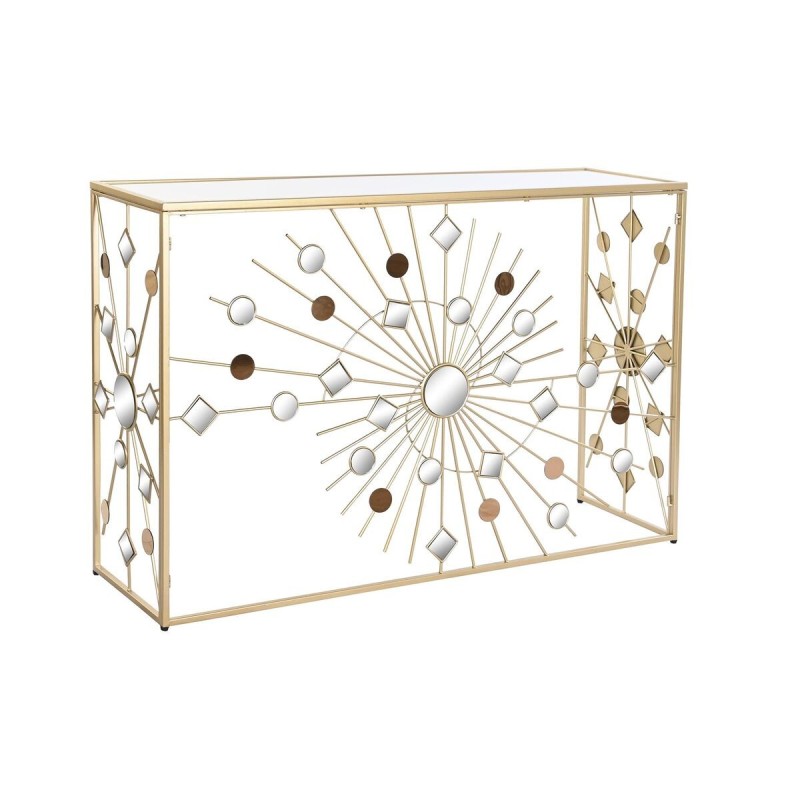 Console DKD Home Decor Verre Noir Doré Métal (120 x 35 x 80 cm) - Acheter à 144,80 € seulement chez Collector's Boutique