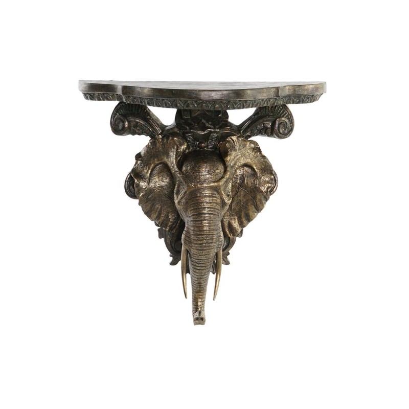 Etagère DKD Home Decor Eléphant Doré Résine (36,5 x 16,5 x 36 cm) - Acheter à 58,04 € seulement chez Collector's Boutique