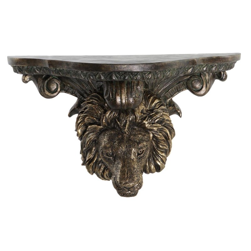 Etagère DKD Home Decor Doré Lion Résine (36,5 x 16,5 x 21 cm) - Acheter à 39,82 € seulement chez Collector's Boutique