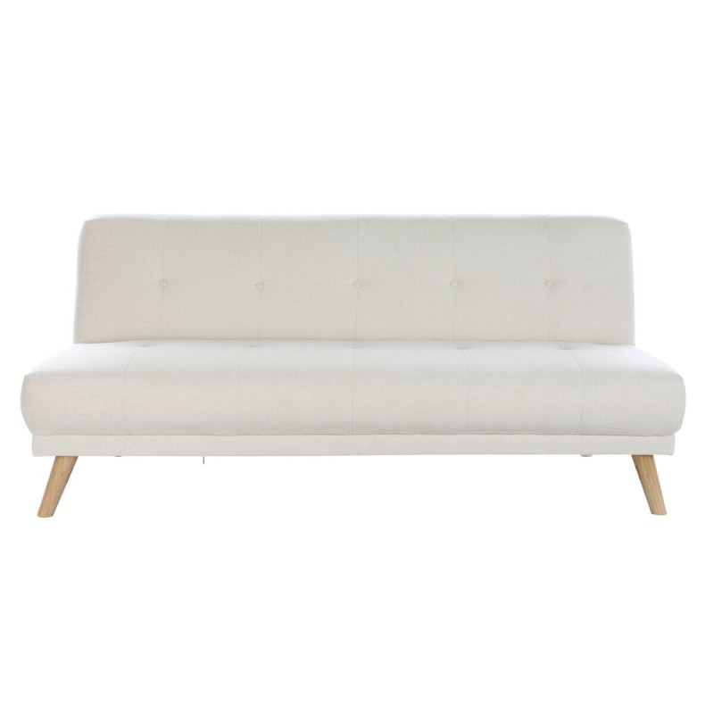 Canapé Convertible DKD Home Decor Polyester Bois d'hévéa Crème (172 x 80 x 76 cm) - Acheter à 239,06 € seulement chez Collector'