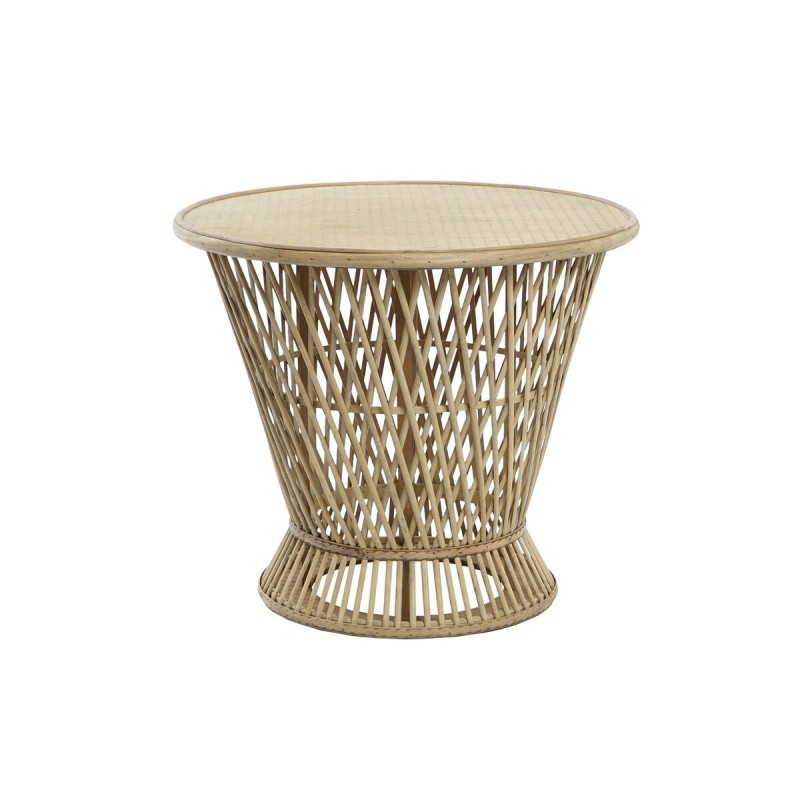 Table d'appoint DKD Home Decor Marron Clair Bambou (60 x 60 x 52 cm) - Acheter à 130,16 € seulement chez Collector's Boutique