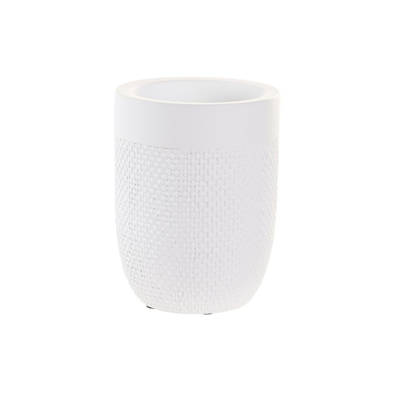 Verre DKD Home Decor Ciment Blanc (8 x 8 x 10,5 cm) - Acheter à 9,06 € seulement chez Collector's Boutique