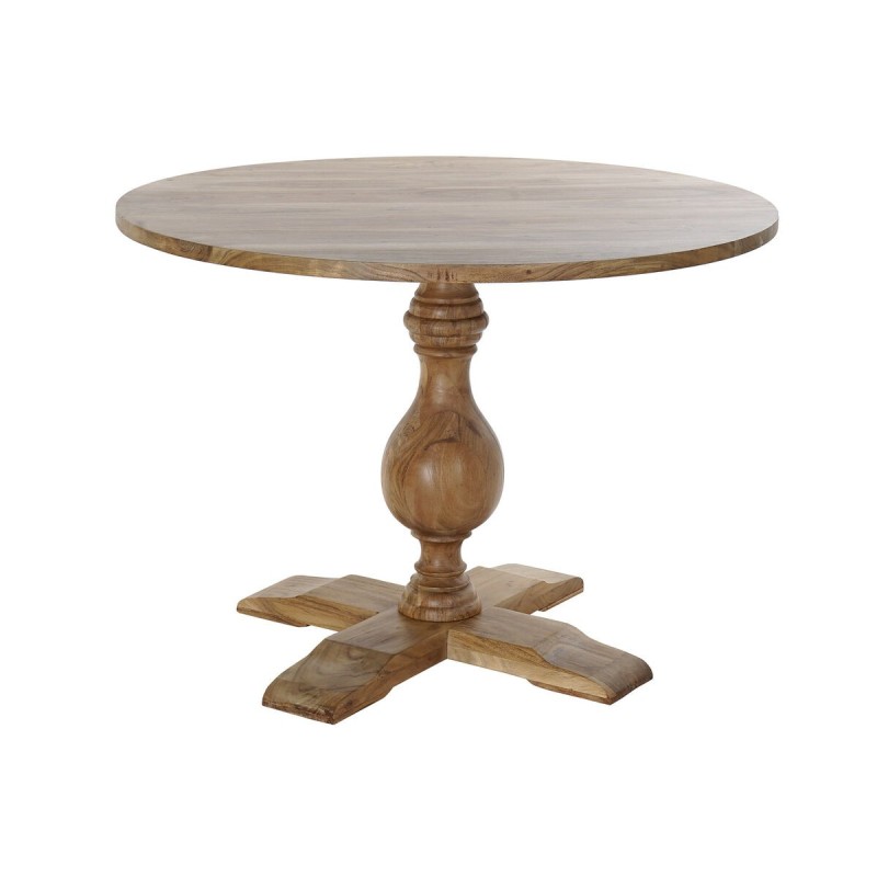 Table de Salle à Manger DKD Home Decor Marron Bois d'acacia (130 x 130 x 75 cm) - Acheter à 408,10 € seulement chez Collector's 