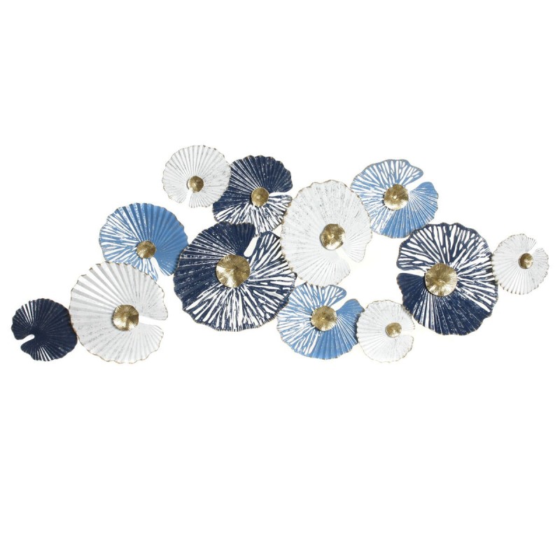 Décoration murale DKD Home Decor Bleu Métal Blanc Cercles (158 x 8 x 64 cm) - Acheter à 93,25 € seulement chez Collector's Bouti