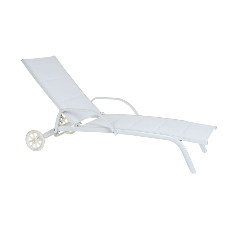 Chaise longue DKD Home Decor Aluminium Blanc (193 x 70 x 30 cm) - Acheter à 172,16 € seulement chez Collector's Boutique