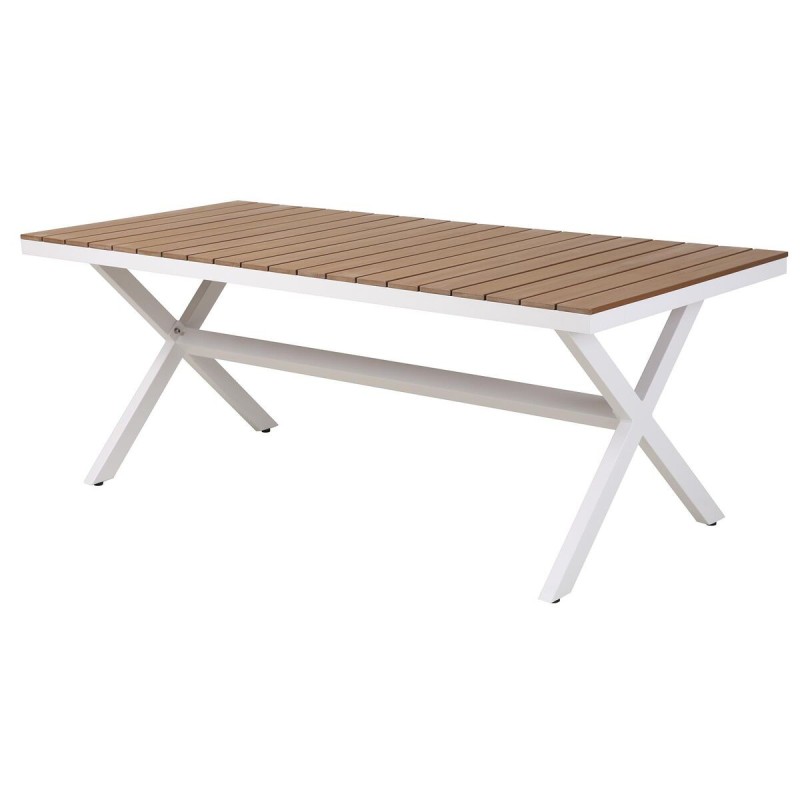 Table DKD Home Decor Extérieur Aluminium Résine (200 x 90 x 75 cm) - Acheter à 599,58 € seulement chez Collector's Boutique