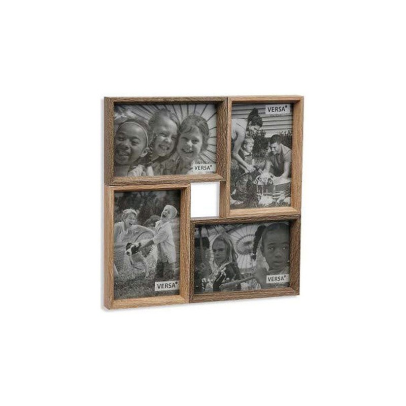 Porte photos mural Versa 10830666 Bois MDF (2,3 x 27 x 27 cm) - Acheter à 11,27 € seulement chez Collector's Boutique