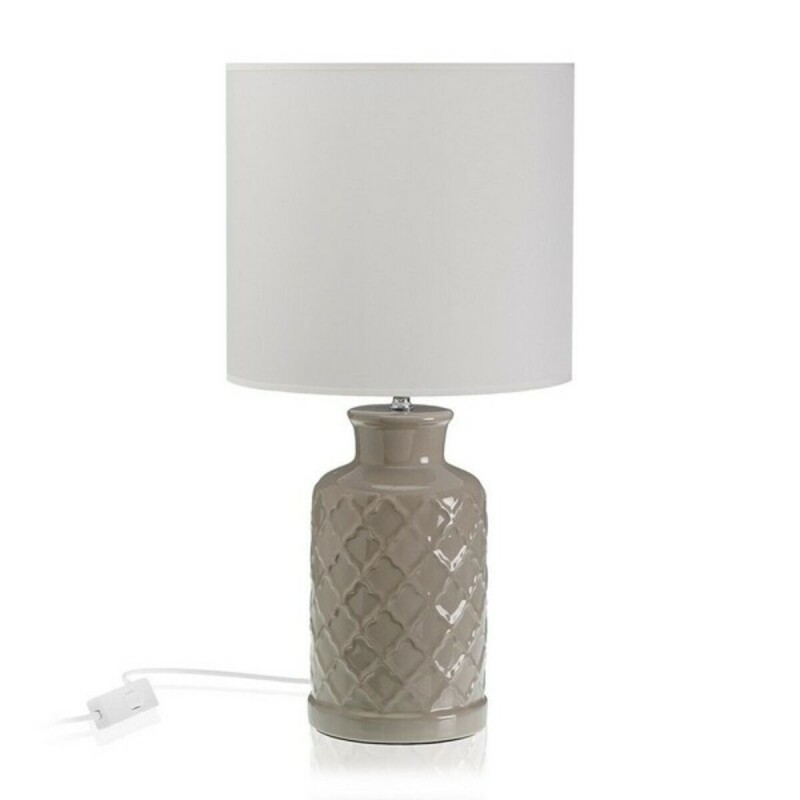 Lampe de bureau Versa Céramique Textile (25 x 50 x 25 cm) - Acheter à 27,68 € seulement chez Collector's Boutique